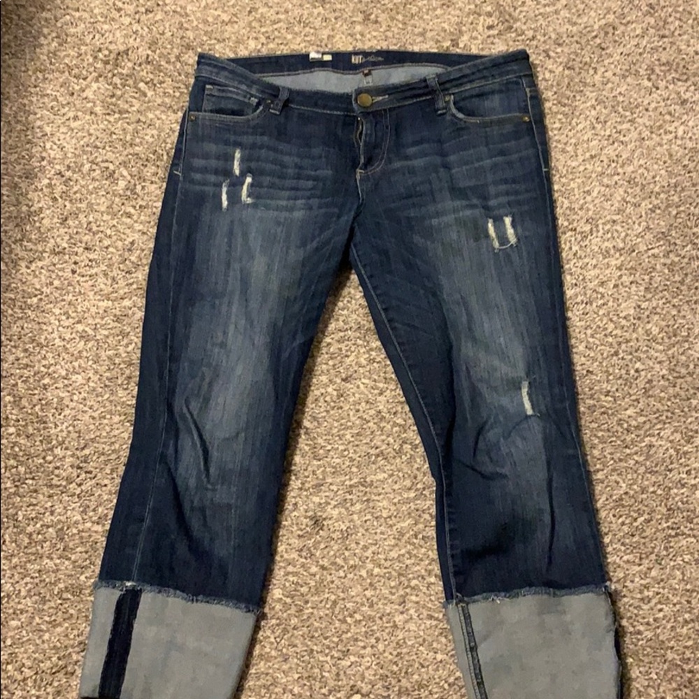 Cuffed cropped jeans